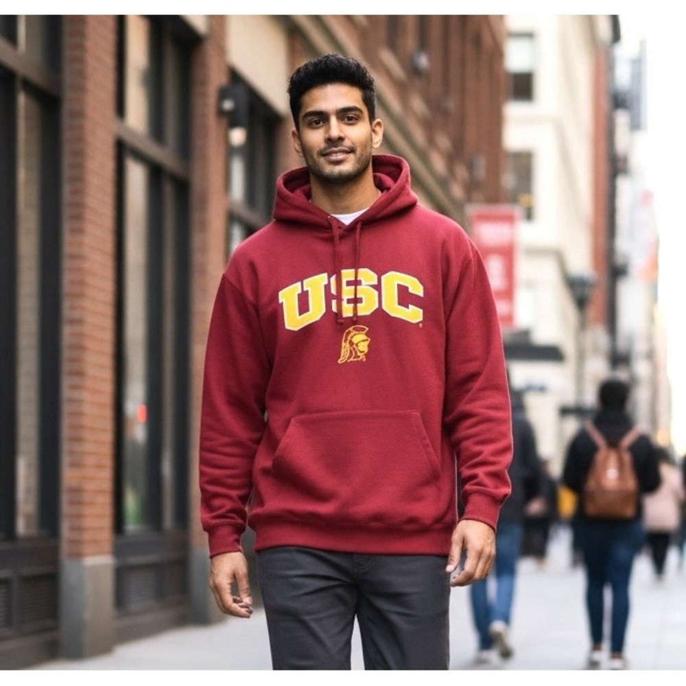 USC Trojans Hoodie Football Sweatshirt NCAA College Adult Large NEW WITH TAGS